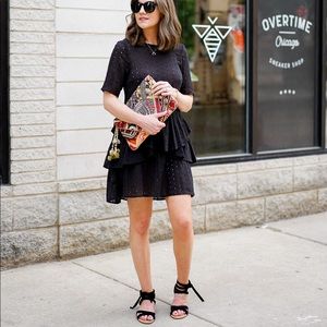 Ruffled eyelet dress